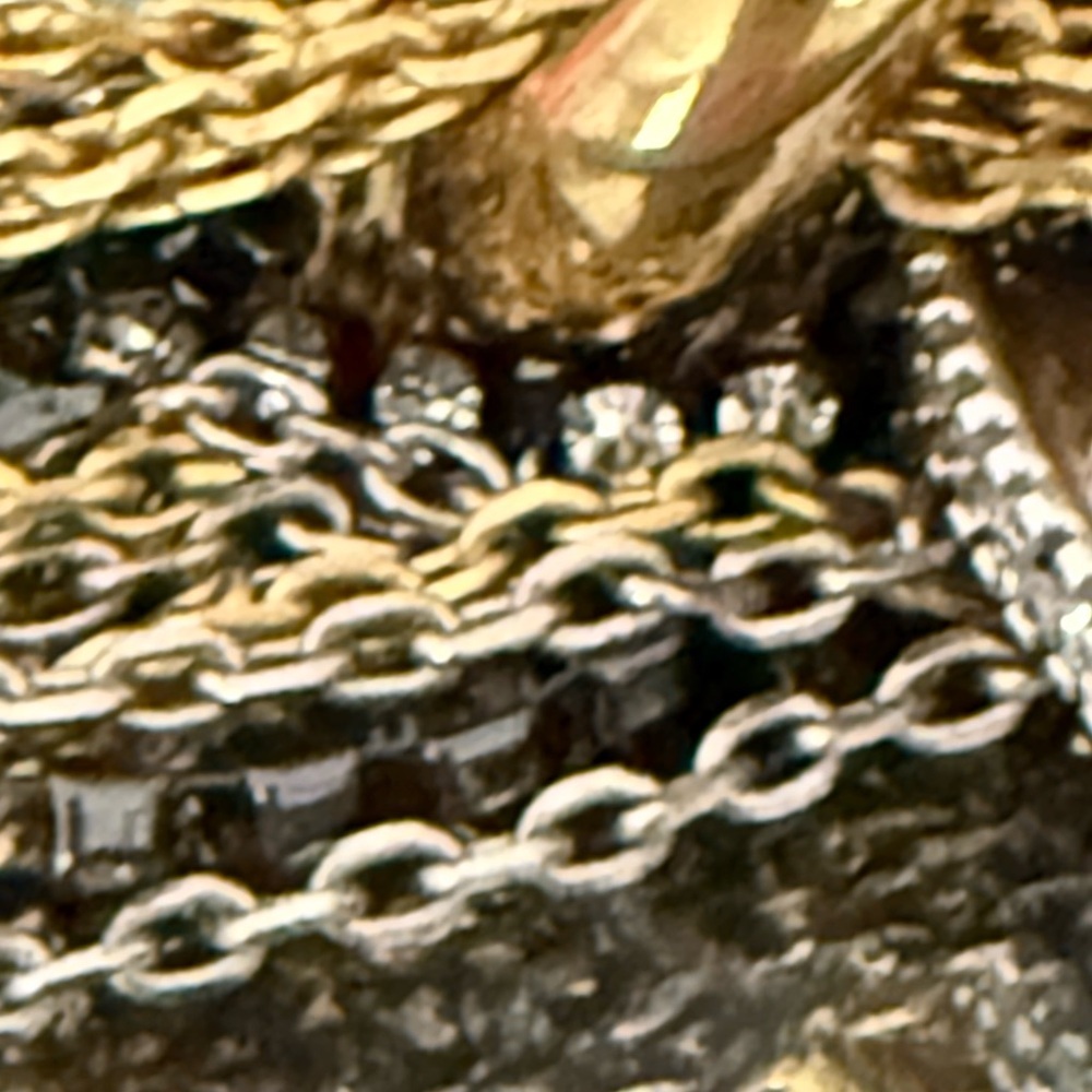 Giles & Bro multi strand silver and gold tone necklace with charms - Picture 8 of 11